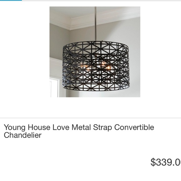 Young House Love Metal Strap Chandelier - Picture 1 of 7